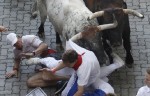 Традиционные бега с быками в честь Сан Фермина в испанской Памплоне, 6-15 июля 2010 года.