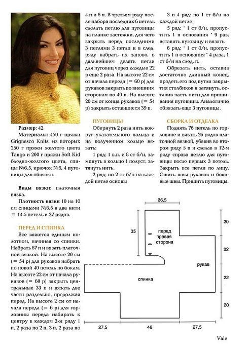 Короткий кардиган схема вязания Короткий кардиган схема вязания
