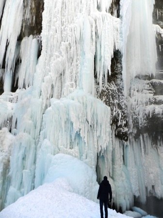 Чегемские Водопады Зимой Фото
