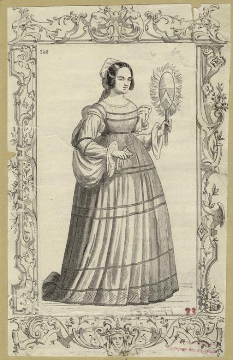 [Woman holding a fan, Spain, 14th century.].jpg