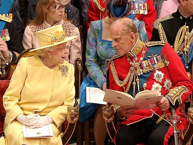 s Prince Philip at Westminster Abbey for the Royal Wedding in London on Friday, April, 29, 2011. (AP Photo/APTN) EDITORIAL USE ONLY NO ARCHIVE PHOTO TO BE USED SOLELY TO ILLUSTRATE NEWS REPORTING OR COMMENTARY ON THE FACTS OR EVENTS DEPICTED IN THIS IMAGE