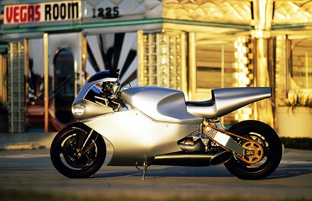 Only bike for driving on normal roads, which is equipped with aircraft gas turbine engines. Furthermore, the model Y2K entered twice entered in the Guinness Book of Records as the "most powerful production motorcycle" and "most expensive production motorcycle".