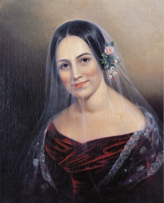 Sarah Miriam Peale (American painter, 1800-1885) Veiled Woman 1830