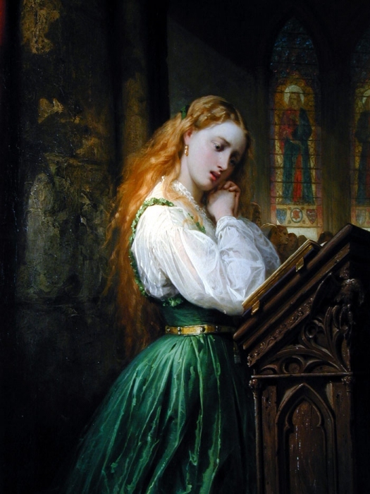 Thomas Jones Barker - Margaritte in the Cathedral