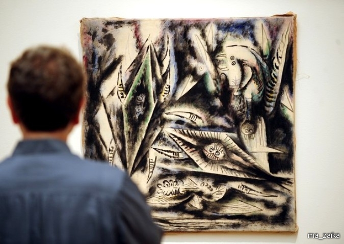 'Untitled' by Wifredo Lam. Пресс-показ латиноамериканского искусства в рамках аукциона Sotheby's в Нью-Йорке, 12 ноября 2010 года.