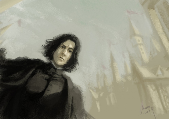 Severus_Snape___Hogwarts_by_woshibbdou