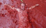 Крупнейший фестиваль томатной борьбы в мире Ла Томатина (La Tomatina festival) в Буньоле (Bunol), Испания, 25 августа 2010 года.