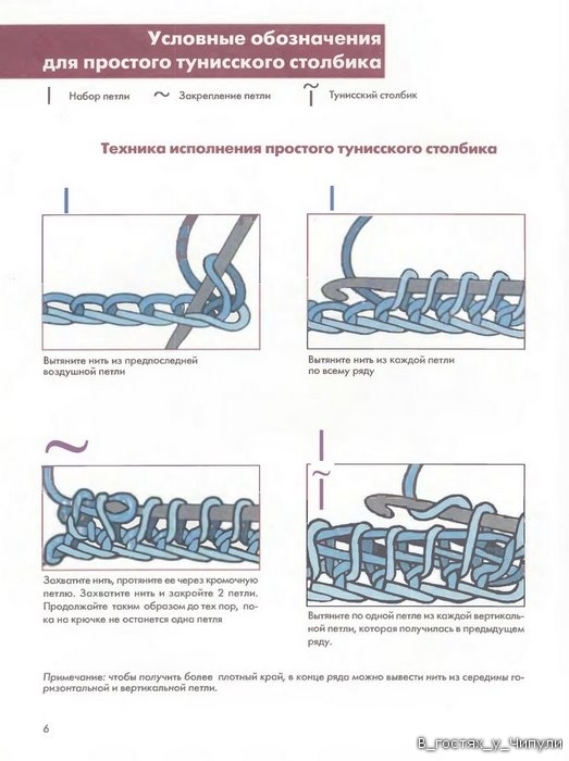 Книга: Тунисское вязание. Техника, узоры, модели. Т.П. Абизяева. 2832359_aa_0005