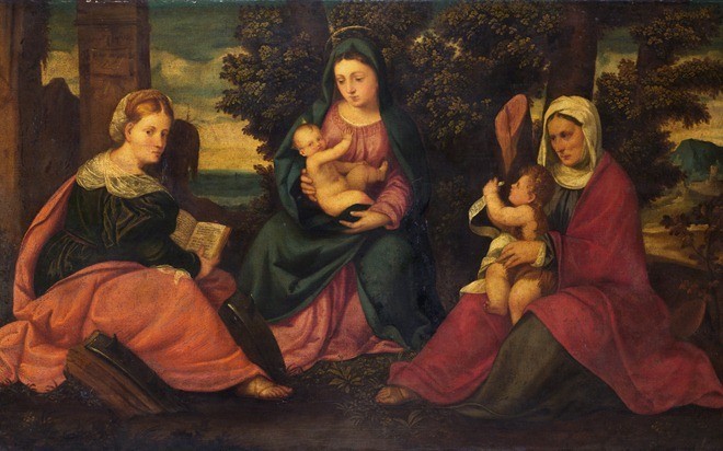 'Мадонна с младенцем и святыми'.