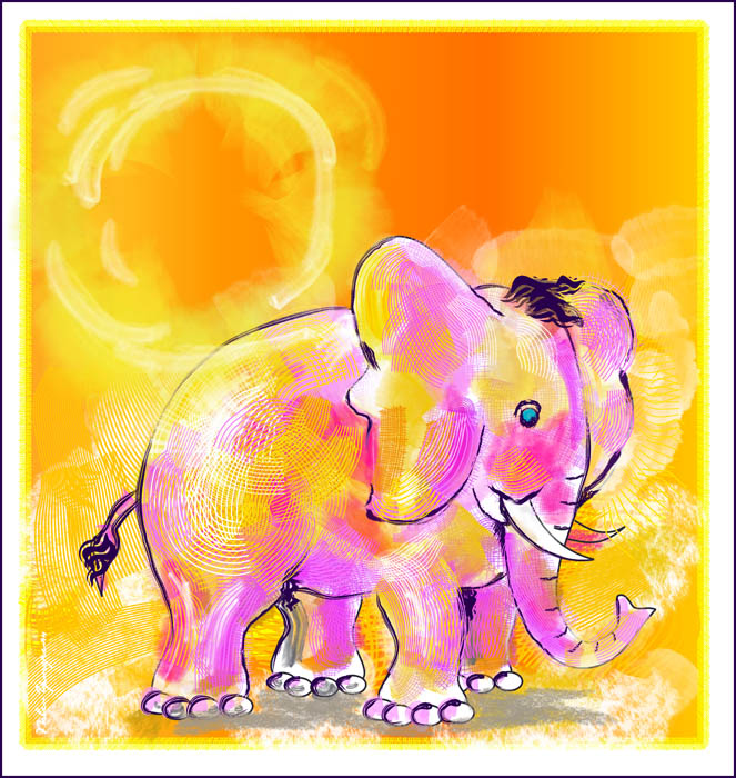 Детские песни розовый слон. Розовый Слоник. Слоненок иллюстрация. Розовый слон рисунок. Розовые слоны.