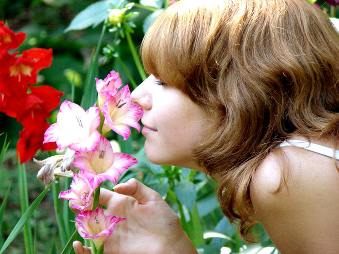 Нюхать одноклассницы. Нюхает цветы. Девочка нюхает цветочек. Пахнущие цветы. Девушка нюхает цветы.