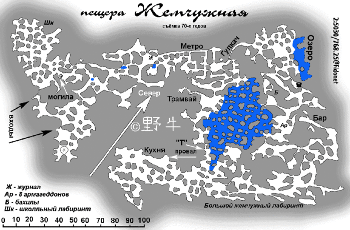 Карта идрисовской пещеры