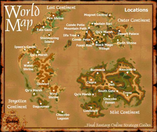 Карта мира Гаи в 9-ой части. 