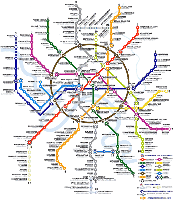 Карта метро 2012