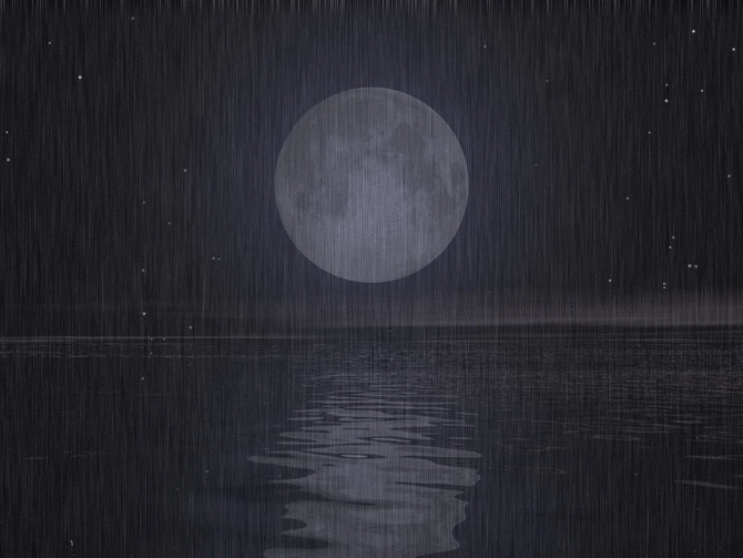 Ночь ледяная рябь канала. Серая Луна. Темный дождь. Луна дождь. Луна gif.