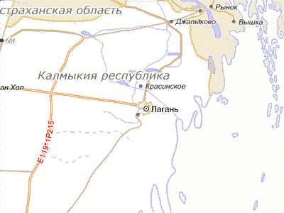 Карта лагани с улицами и номерами домов