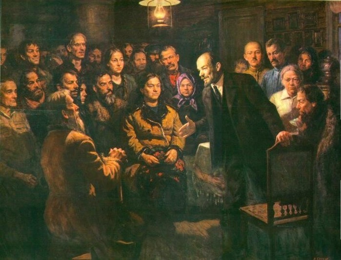 Картина ленин и крестьяне