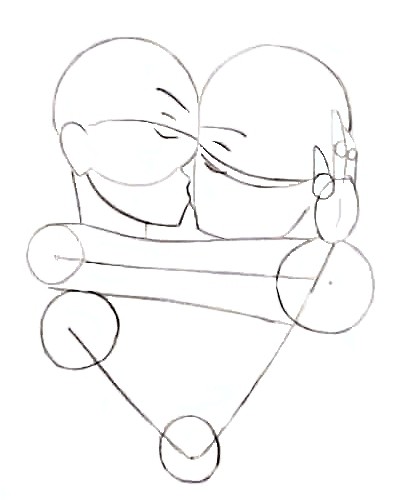 Как нарисовать поцелуй карандашом поэтапно ✏ | Рисовать, Как рисовать, Хипстерские рисунки