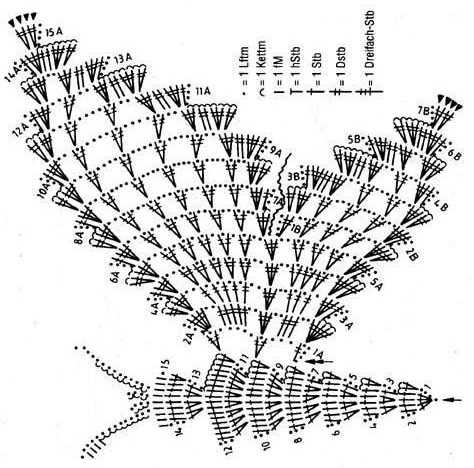 Схема бабочки крючком для топа