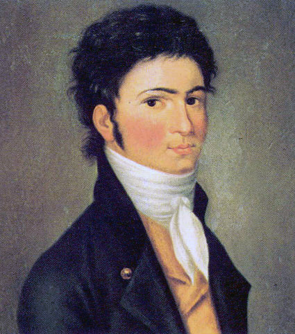 Carl Traugott Riedel  - Beethoven  1801 (425x482, 167Kb)