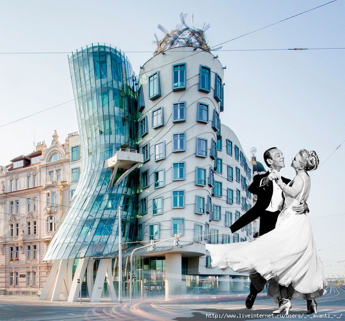 Dancing house. Фрэнк Оуэн Гери, Танцующий дом в Праге (1992). Вальсирующий дом в Праге. Джинджер и Фред Танцующий дом. Танцующее здание Прага Чехия внутри.