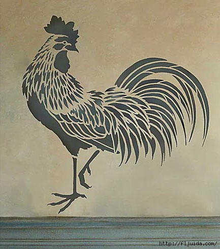 Rooster-stencil_mAin (433x490, 134Kb)