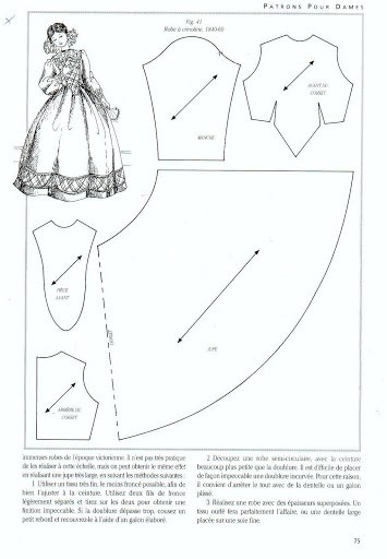 выкройки платьев 18 века (эпоха Рококо и Барокко)?