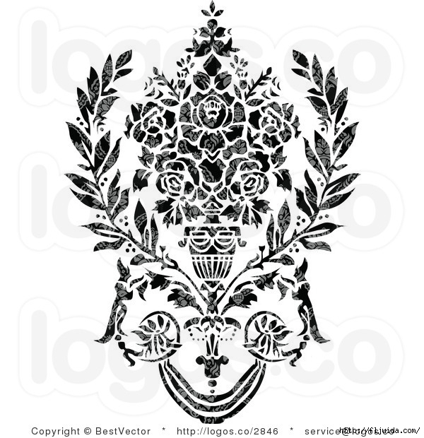 royalty-free-black-patterned-damask-design-logo-by-bestvector-2846 (600x620, 220Kb)