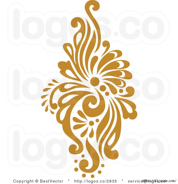 royalty-free-gold-damask-design-by-bestvector-2835 (600x620, 152Kb)
