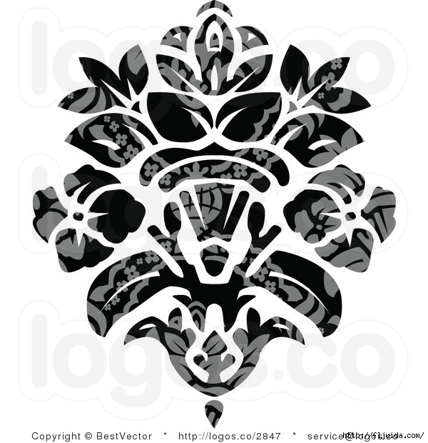 royalty-free-vector-gray-and-black-patterned-damask-design-logo-clipart-by-bestvector-2847 (600x620, 185Kb)