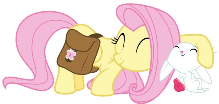 fluttershy_and_angel_snuggle_by_thatguy1945-d5sw7cg (700x332, 103Kb)