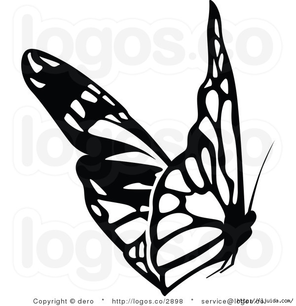 royalty-free-black-and-white-butterfly-logo-by-dero-2898 (600x620, 127Kb)