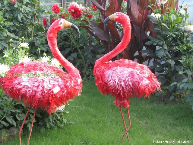 Садовые фигурки своими руками: фламинго | Контент-платформа уральские-газоны.рф