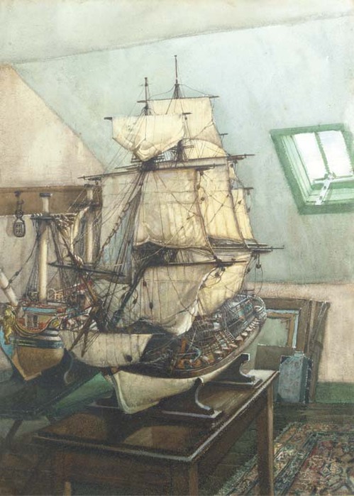 3623822_Tudy_Of_Two_Model_Frigates_In_The_Artists_Studio (499x700, 94Kb)