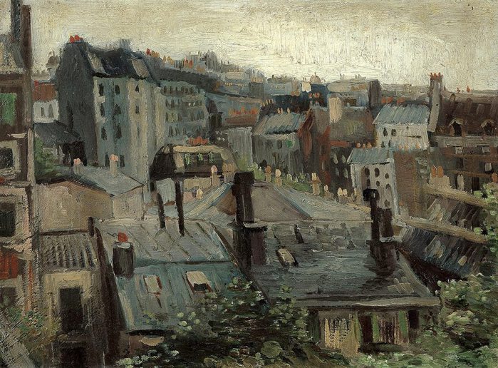 The Roofs of Paris, 1886 (700x516, 115Kb)