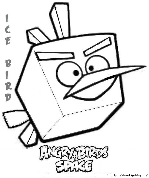Angry Birds. Раскраска
