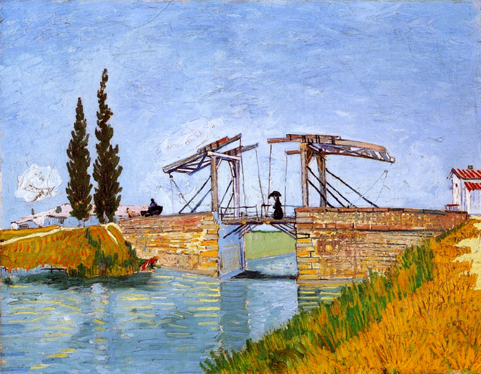 The Langlois Bridge at Arles, 1888 (700x544, 587Kb)