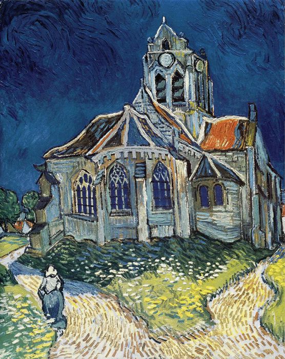 Church at Auvers, 1890 (556x700, 126Kb)