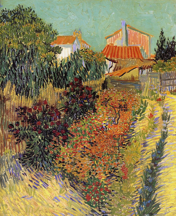 Garden Behind a House, 1888 (571x700, 292Kb)