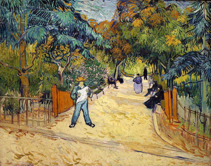 Entrance to the Public Garden in Arles, 1888 (700x550, 169Kb)