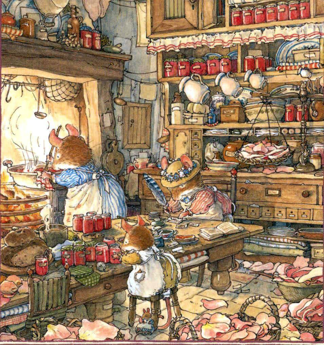 Jill Barclem, Brambly Hedge. Розовое варенье (658x700, 700Kb)