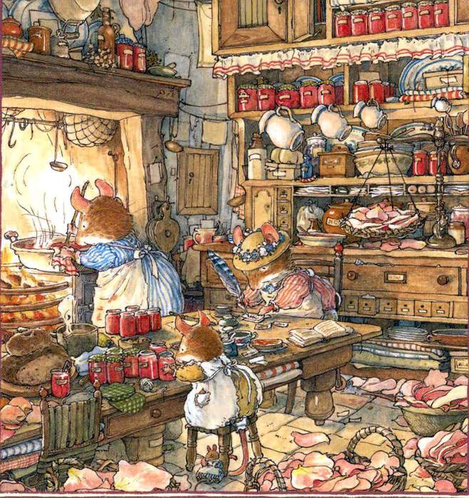 Jill Barclem, Brambly Hedge.   (658x700, 127Kb)