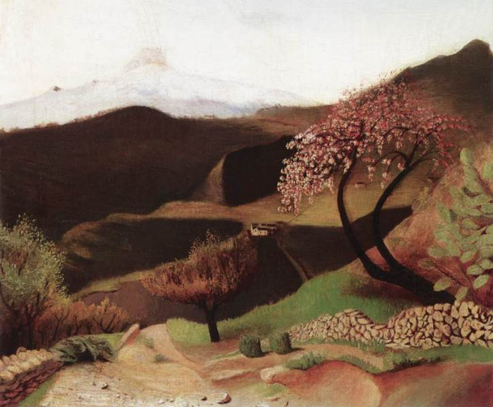 Blossoming Almonds (Landscape in Italy), .1901 (700x578, 342Kb)