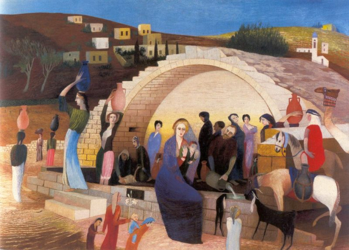 Maria's will in Nazareth, 1908 (700x502, 379Kb)