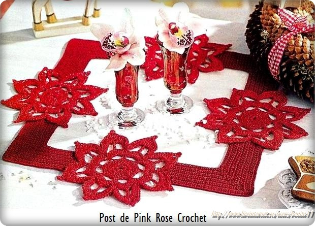 Centro de Mesa Navidad Croche. PRose Crochet (620x445, 333Kb)