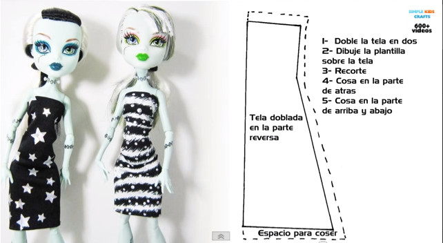 Шьём для кукол Monster High