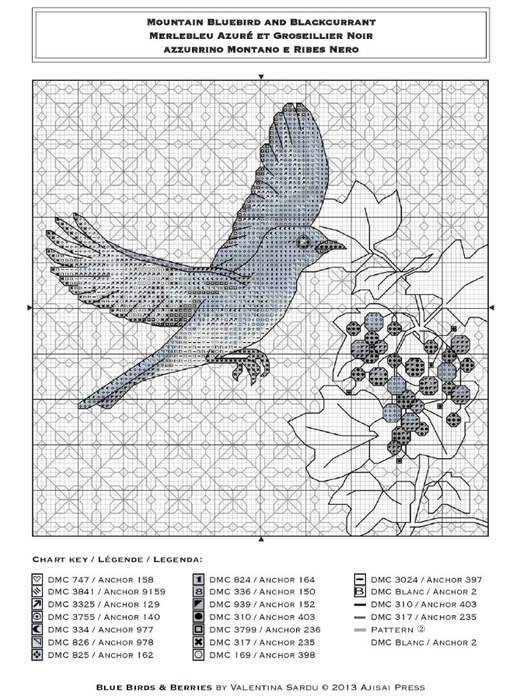 Blue Birds & Berries-Valentina Sardu-Ajisai Press 2013 2 (506x700, 249Kb)