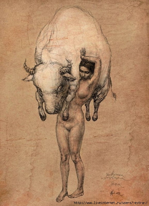 girl-carrying-bull (500x691, 212Kb)