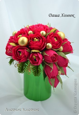 Свит-дизайн. Розы из гофрированной бумаги (17) (329x480, 115Kb)
