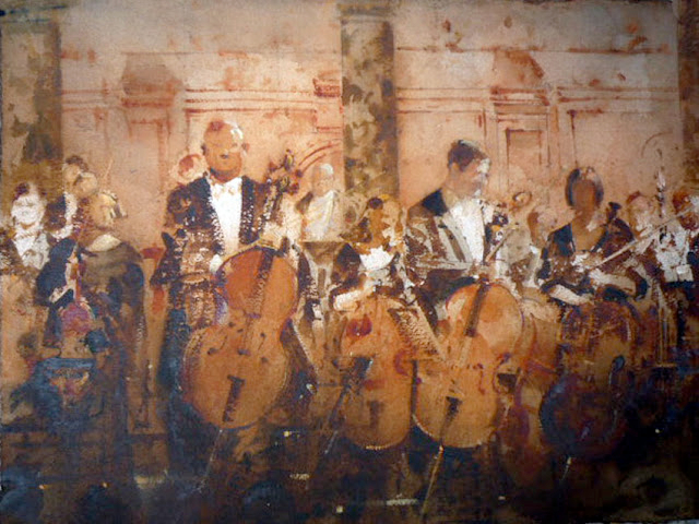 Geoffrey wynne Watercolour Vivaldi Concert Carlos V Palace concierto Palacio Carlos V acuarela (640x480, 357Kb)